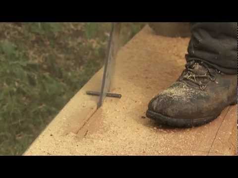 Herstellung von Holzbrunnen - Bearbeitung des Stammes (Teil 2)