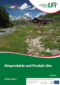 Almprodukte und Produkt Alm